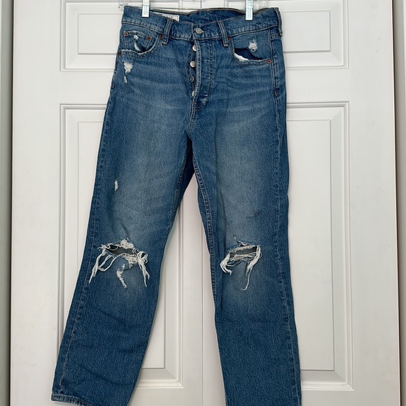 Cheeky Straight High Rise Ripped Jean - Picture 2 of 3